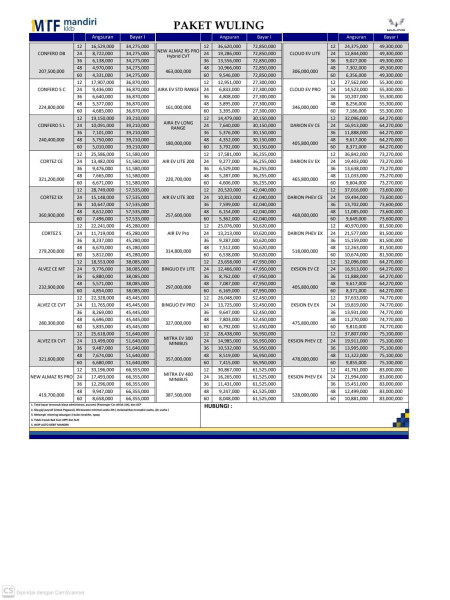 MANDIRI TUNAS FINANCE - Mitra Pembiayaan Wuling Semarang