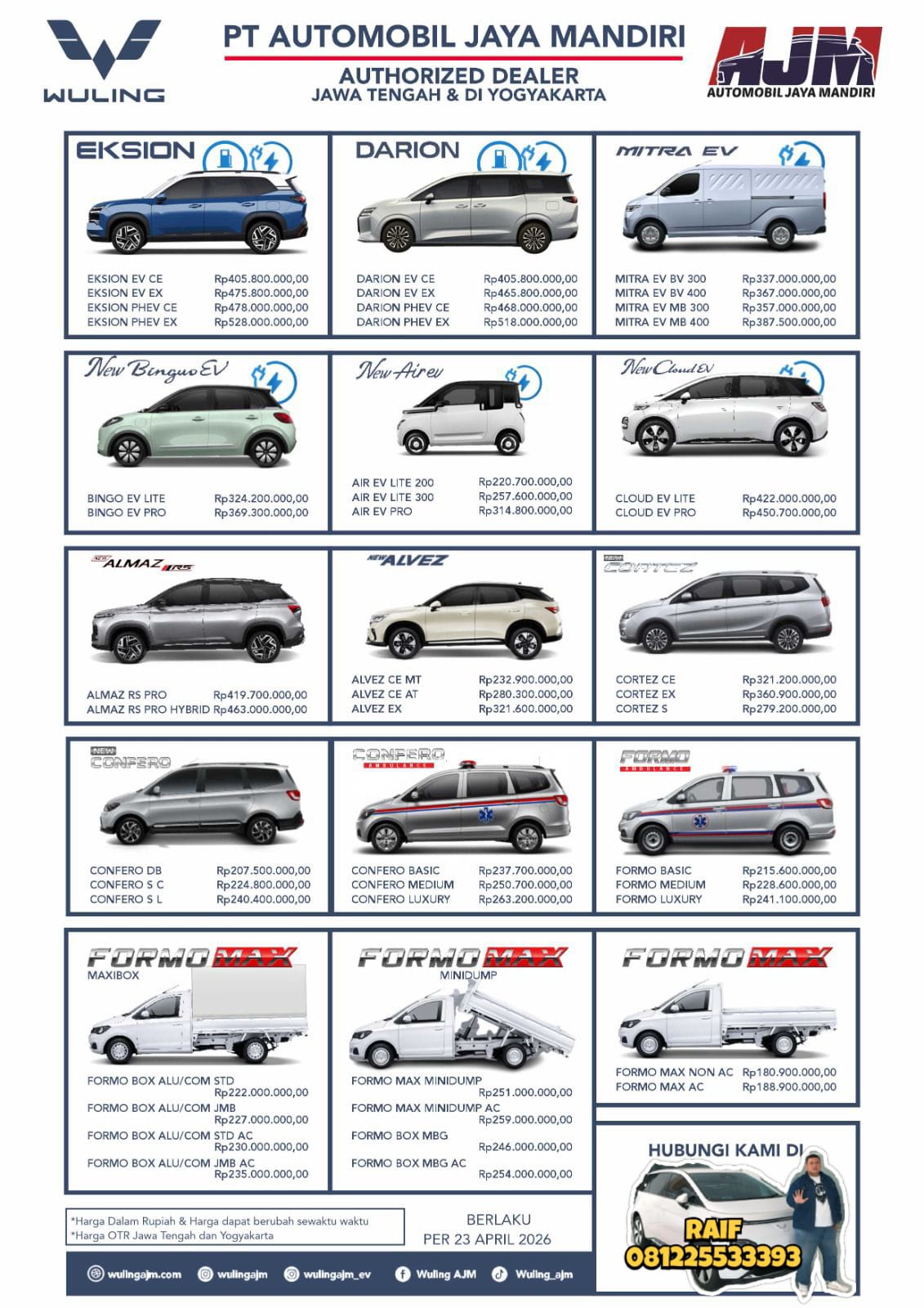 Harga  Semarang Harga Wuling Jateng & DIY